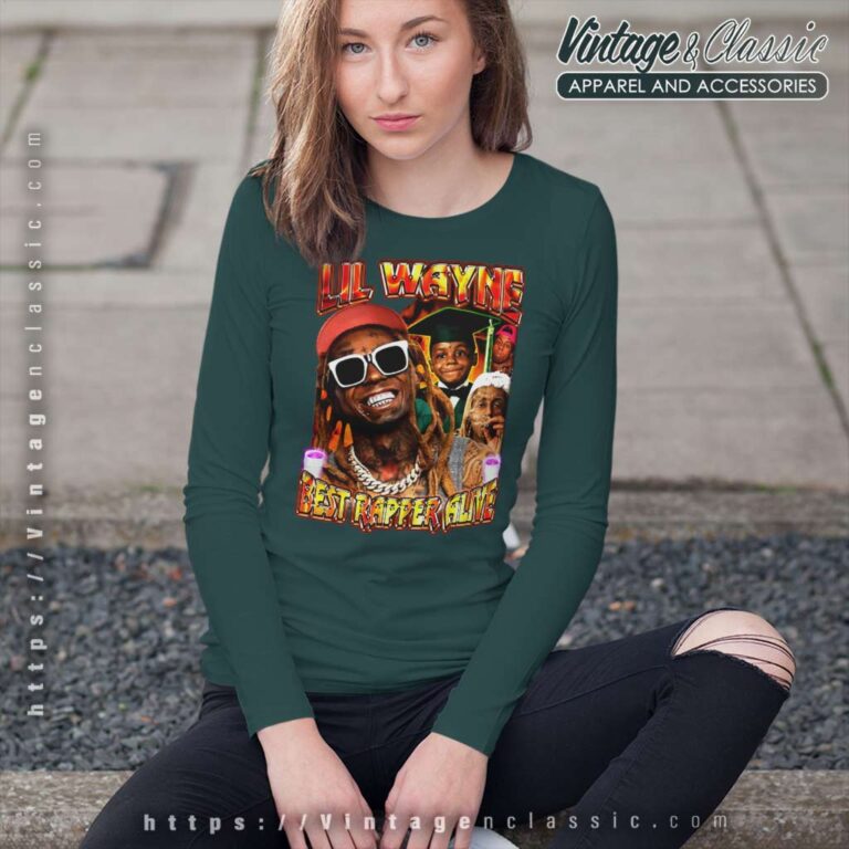 Lil Wayne Graphic Tee Best Rapper Alive Long Sleeve Tee Lil Wayne Graphic Tee Best Rapper Alive Long Sleeve Tee