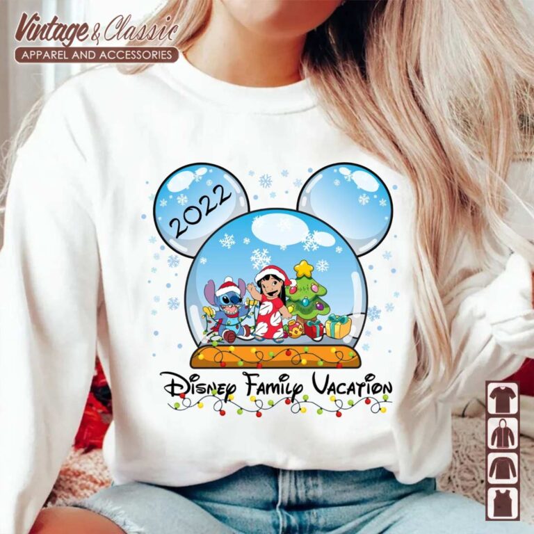 Lilo And Stitch Santa Hat Disney Christmas 2022 Sweatshirt Lilo And Stitch Santa Hat Disney Christmas 2022 Sweatshirt