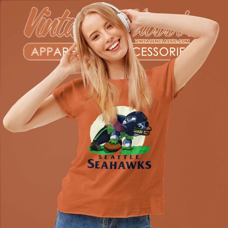 Lilo And Stitch Seattle Seahawks Women TShirt Lilo And Stitch Seattle Seahawks Women TShirt