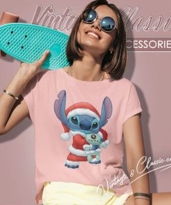 Lilo Stitch Santa Claus Stitch Women T Shirt