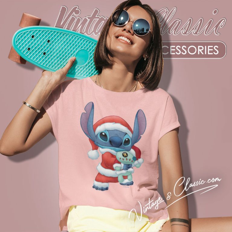 Lilo Stitch Santa Claus Stitch Women T Shirt Lilo Stitch Santa Claus Stitch Women T Shirt