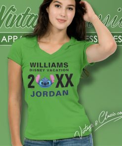 Lilo Stitch Williams Vacation V Neck TShirt