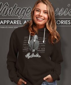 Limited Adele Lyrics Hoodie