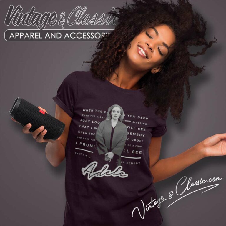 Limited Adele Lyrics Women TShirt Limited Adele Lyrics Women TShirt