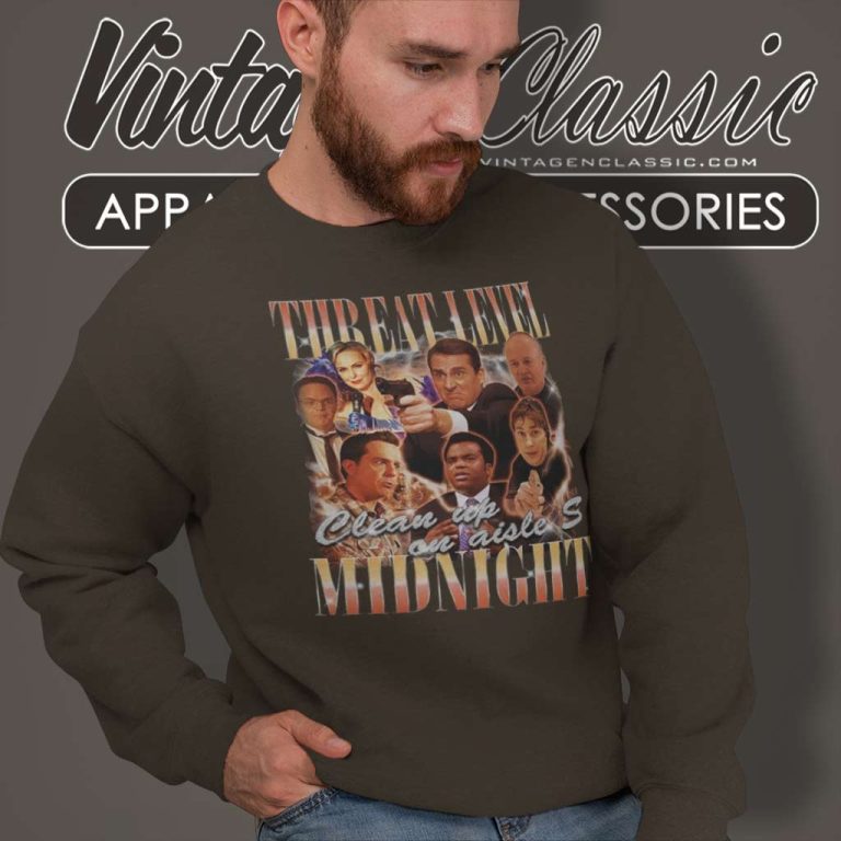 Limited Threat Level Midnight 90s Shirt Us Office Tv Show Sweatshirt Limited Threat Level Midnight 90s Shirt Us Office Tv Show Sweatshirt