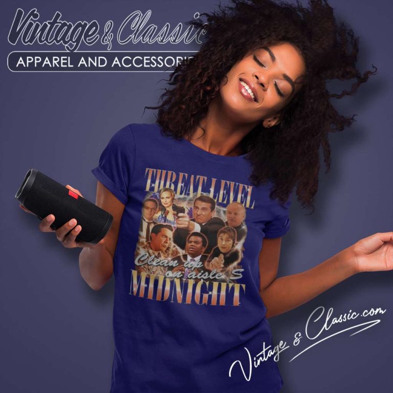 Limited Threat Level Midnight 90s Shirt Us Office Tv Show Women TShirt Limited Threat Level Midnight 90s Shirt Us Office Tv Show Women TShirt