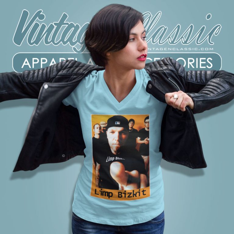 Limp Bizkit Poster V Neck TShirt Limp Bizkit Poster V Neck TShirt