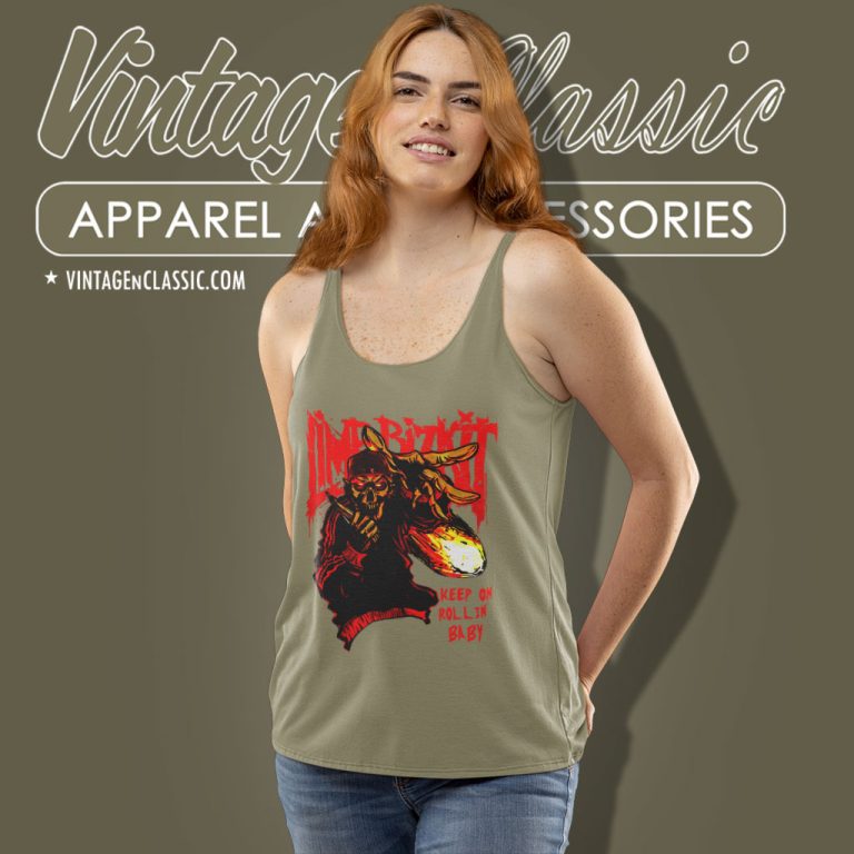 Limp Bizkit Shirt Keep On Rollin Baby Tank Top Racerback Limp Bizkit Shirt Keep On Rollin Baby Tank Top Racerback
