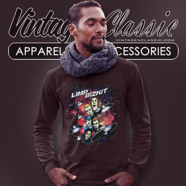 Limp Bizkit Shirt Space Ufo Alien Long Sleeve Tee Limp Bizkit Shirt Space Ufo Alien Long Sleeve Tee