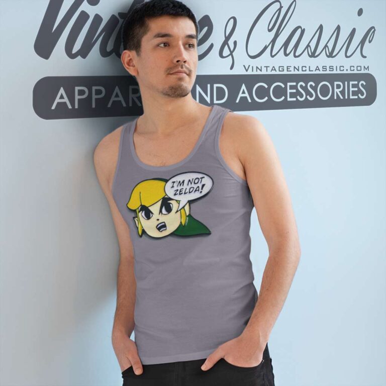 Link Im Not Zelda Funny Tank Top Racerback Link Im Not Zelda Funny Tank Top Racerback