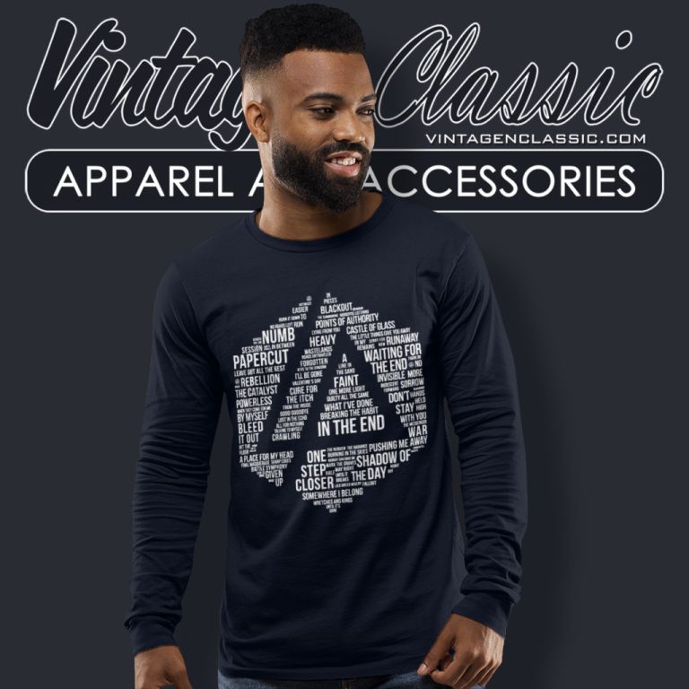 Linkin Park All Name Album Long Sleeve Tee Linkin Park All Name Album Long Sleeve Tee