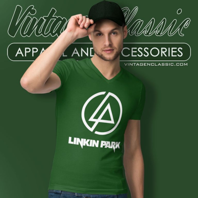 Linkin Park Charming V Neck TShirt Linkin Park Charming V Neck TShirt