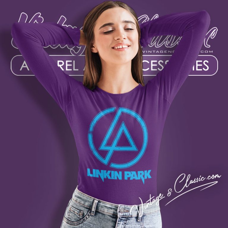 Linkin Park Distressed Logo Long Sleeve Tee Linkin Park Distressed Logo Long Sleeve Tee