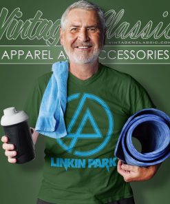 Linkin Park Distressed Logo V Neck TShirt