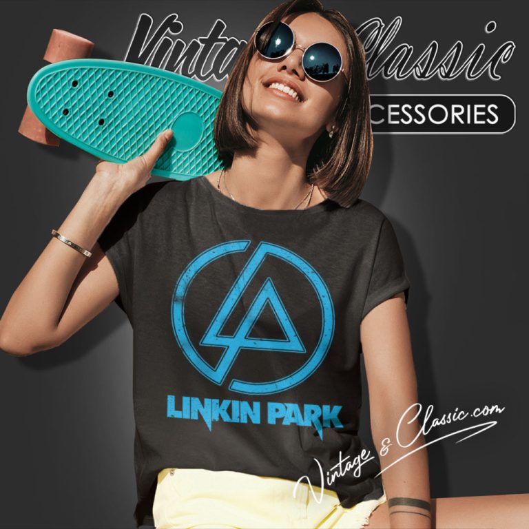 Linkin Park Distressed Logo Women T Shirt Linkin Park Distressed Logo Women T Shirt