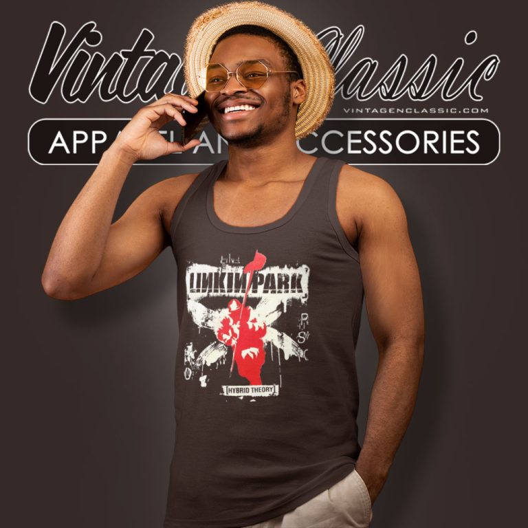 Linkin Park Hybrid Theory Album Tank Top Racerback Linkin Park Hybrid Theory Album Tank Top Racerback