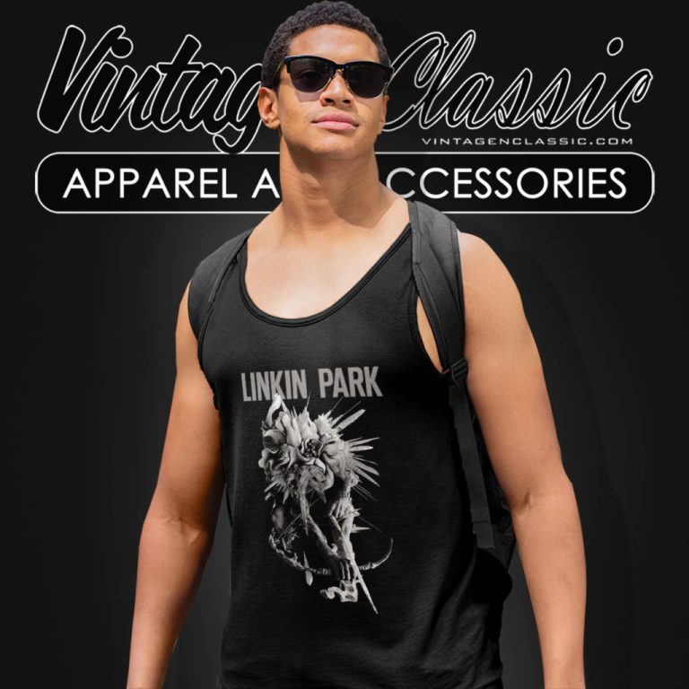 Linkin Park Noir Dark Flower Tank Top Racerback Linkin Park Noir Dark Flower Tank Top Racerback