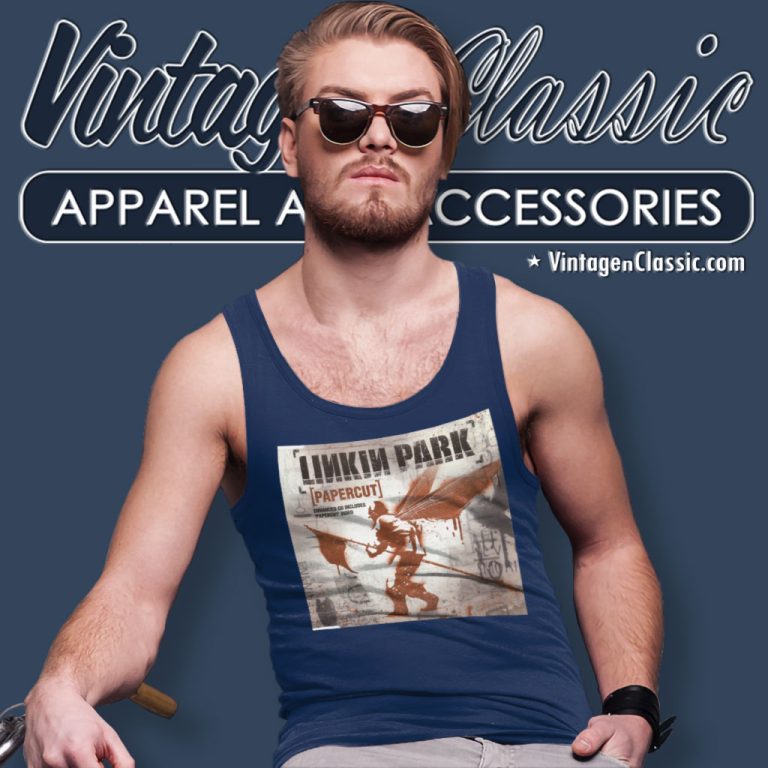 Linkin Park Papercut Tank Top Racerback Linkin Park Papercut Tank Top Racerback