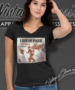 Linkin Park Papercut V Neck TShirt