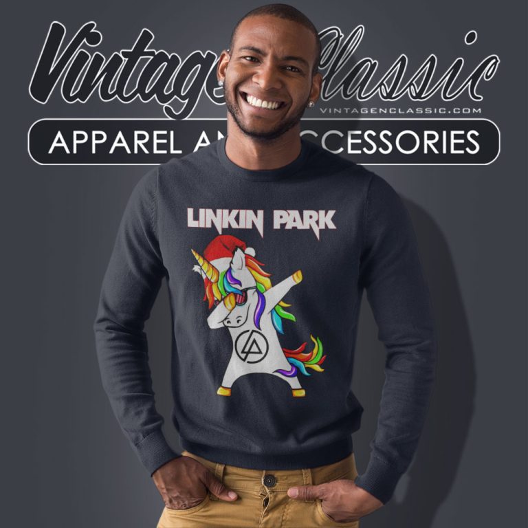 Linkin Park Shirt Dabbing Unicorn Christmas Sweatshirt Linkin Park Shirt Dabbing Unicorn Christmas Sweatshirt