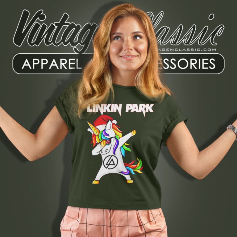 Linkin Park Shirt Dabbing Unicorn Christmas Women T Shirt Linkin Park Shirt Dabbing Unicorn Christmas Women T Shirt