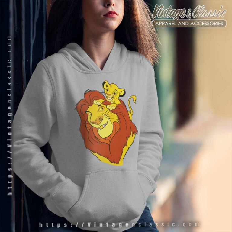 Lion King Simba And Mufasa Father And Son Hoodie Lion King Simba And Mufasa Father And Son Hoodie