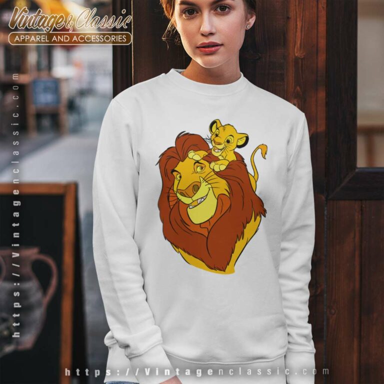Lion King Simba And Mufasa Father And Son Sweatshirt Lion King Simba And Mufasa Father And Son Sweatshirt