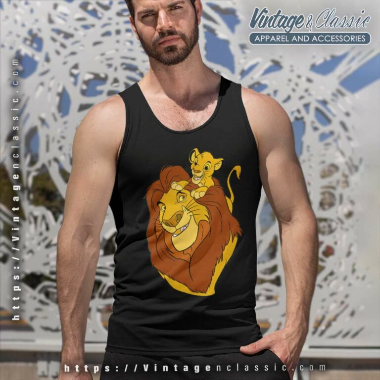 Lion King Simba And Mufasa Father And Son Tank Top Racerback Lion King Simba And Mufasa Father And Son Tank Top Racerback
