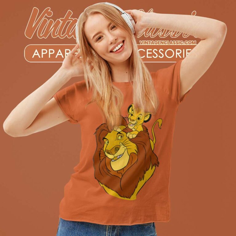 Lion King Simba And Mufasa Father And Son Women TShirt Lion King Simba And Mufasa Father And Son Women TShirt