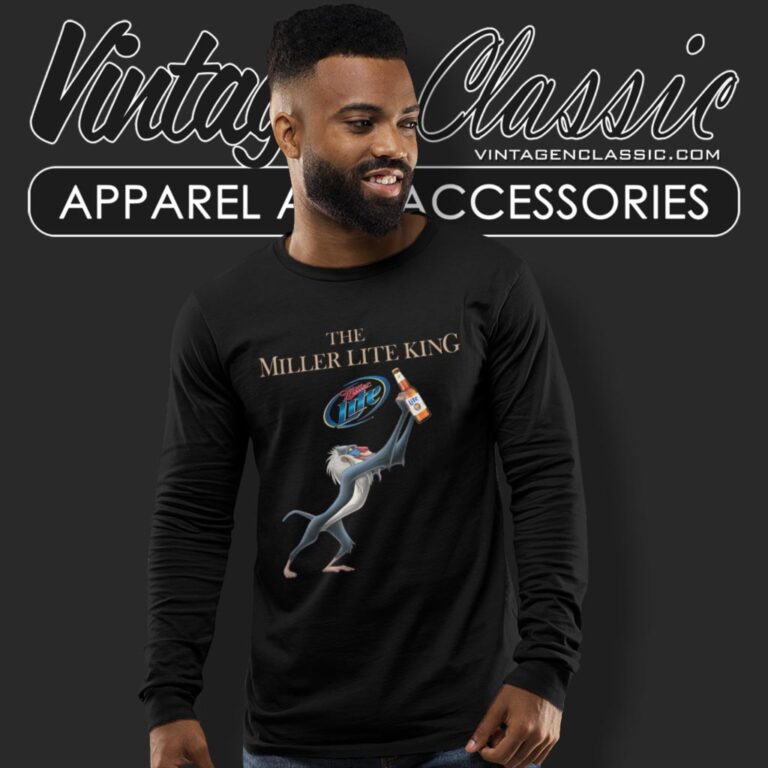 Lion King The Miller Lite Beer King Long Sleeve Tee Lion King The Miller Lite Beer King Long Sleeve Tee