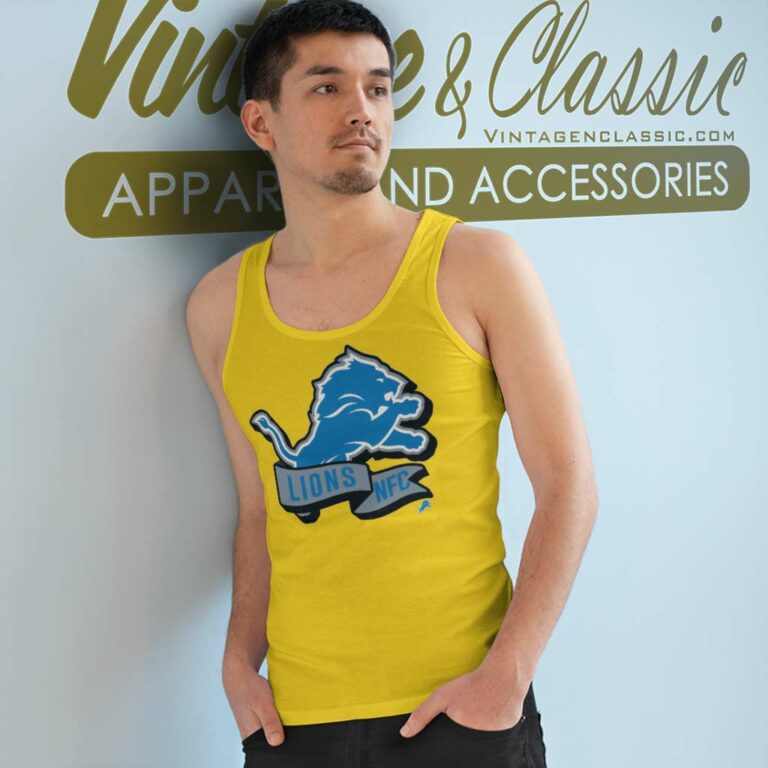 Lions Nfc Nfl Detroit Lions Logo Tank Top Racerback Lions Nfc Nfl Detroit Lions Logo Tank Top Racerback