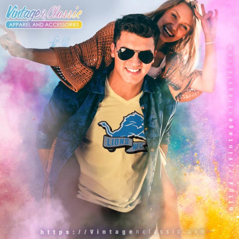 Lions Nfc Nfl Detroit Lions Logo V Neck TShirt Lions Nfc Nfl Detroit Lions Logo V Neck TShirt