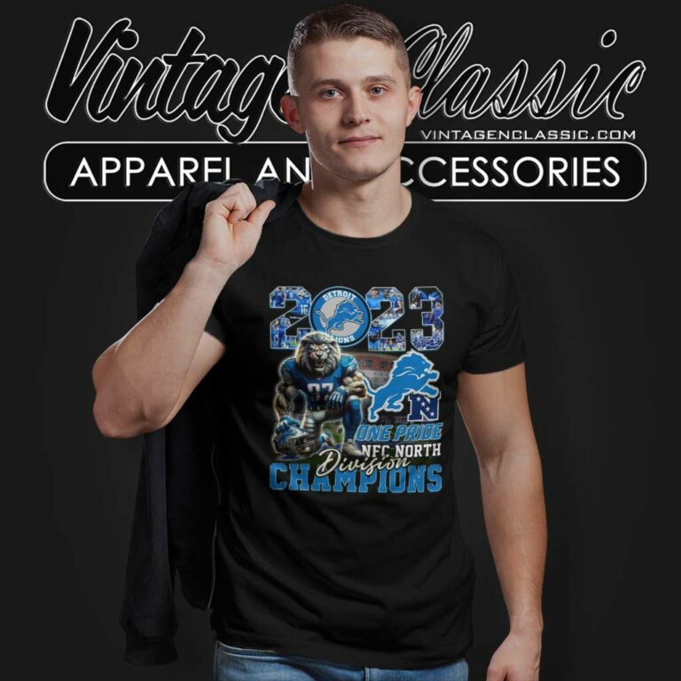 Lions One Pride Nfc North Division Champions 2023 T Shirt Lions One Pride Nfc North Division Champions 2023 T Shirt