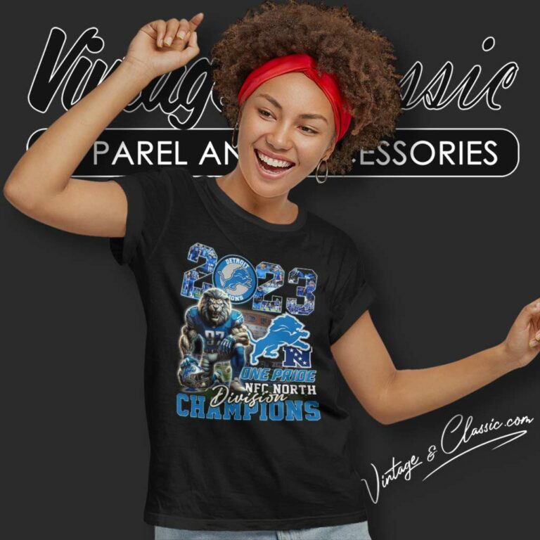 Lions One Pride Nfc North Division Champions 2023 Women TShirt Lions One Pride Nfc North Division Champions 2023 Women TShirt