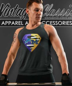 Lions Vs Michigan Wolverines Superman Logo Shirt 5 Lions Vs Michigan Wolverines Superman Logo Tank Top Racerback