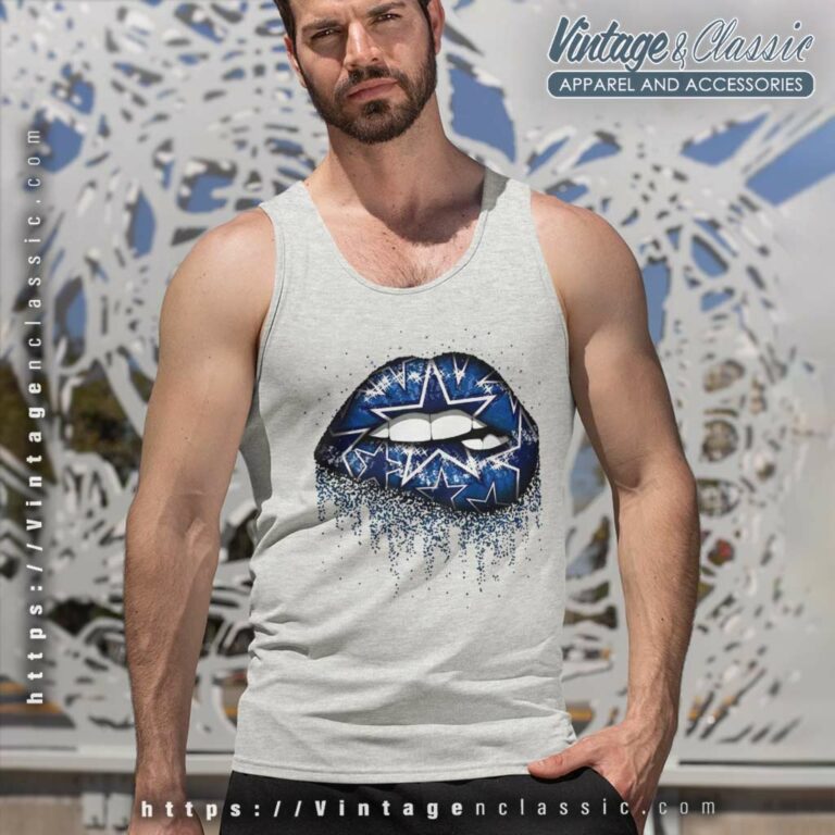 Lips Dallas Cowboys Tank Top Racerback Lips Dallas Cowboys Tank Top Racerback