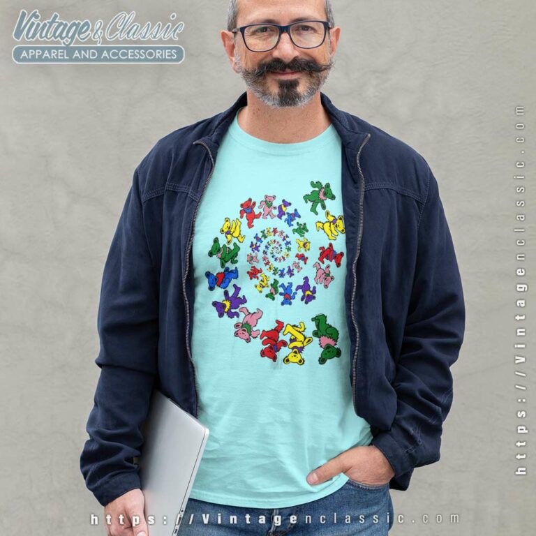 Liquid Blue Grateful Dead Spiral Bears Long Sleeve Tee Liquid Blue Grateful Dead Spiral Bears Long Sleeve Tee