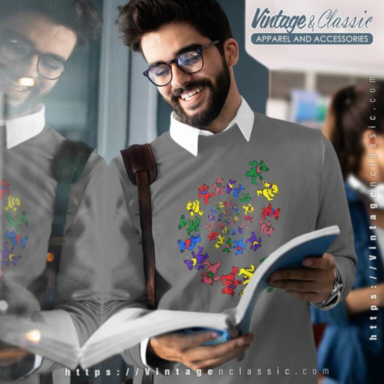 Liquid Blue Grateful Dead Spiral Bears Sweatshirt Liquid Blue Grateful Dead Spiral Bears Sweatshirt