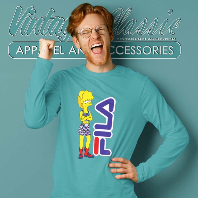 Lisa Simpson Fila Long Sleeve Tee Lisa Simpson Fila Long Sleeve Tee
