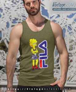 Lisa Simpson Fila Shirt 4 Lisa Simpson Fila Tank Top Racerback