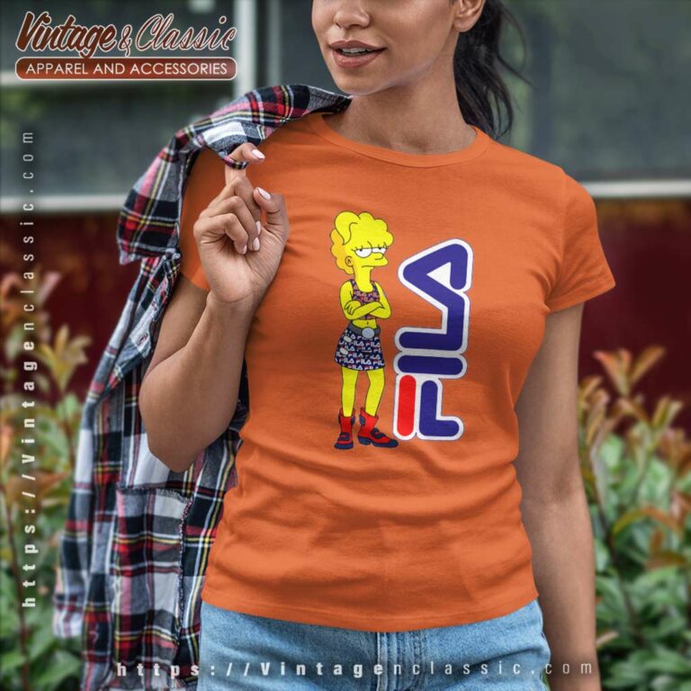 Lisa Simpson Fila Women TShirt Lisa Simpson Fila Women TShirt