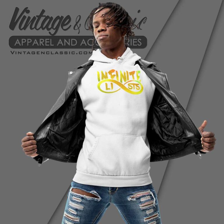 Listes Infinies Gold Logo Galaxy Hoodie Listes Infinies Gold Logo Galaxy Hoodie