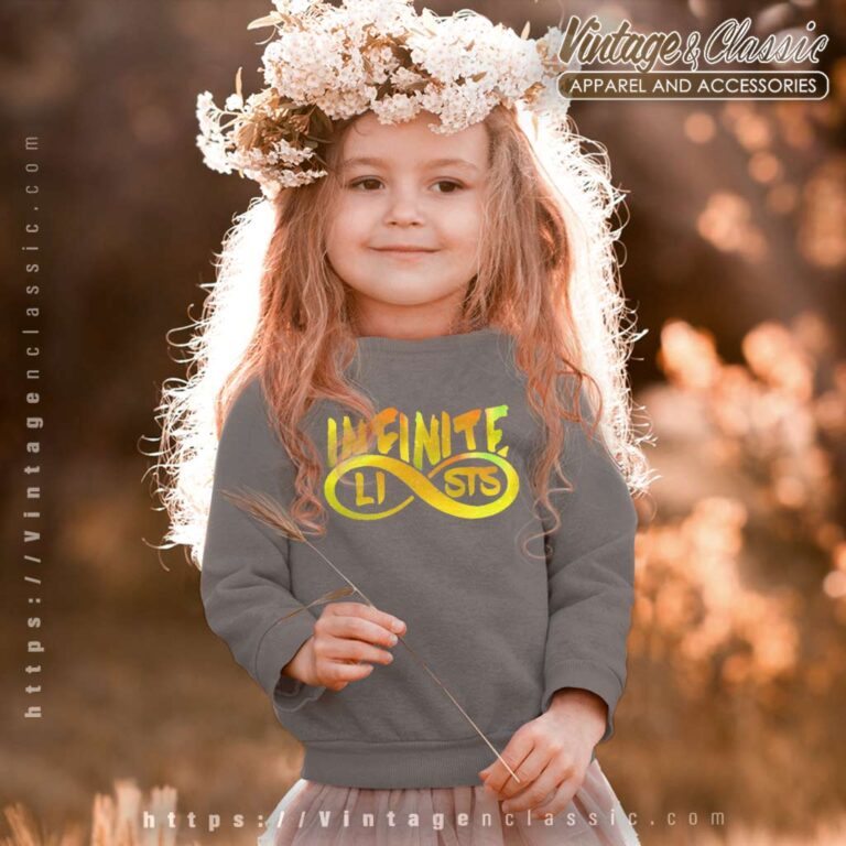 Listes Infinies Gold Logo Galaxy Sweatshirt Youth and Kid Recovered Listes Infinies Gold Logo Galaxy Sweatshirt Youth and Kid Recovered