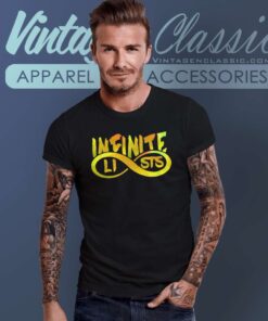 Listes Infinies Gold Logo Galaxy Shirt 5 Listes Infinies Gold Logo Galaxy T Shirt