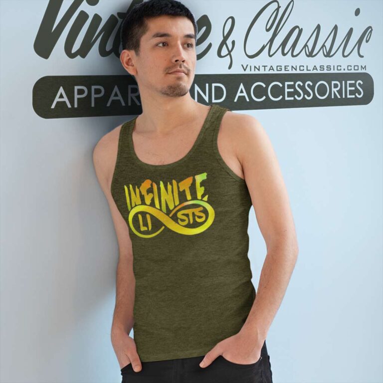 Listes Infinies Gold Logo Galaxy Tank Top Racerback Listes Infinies Gold Logo Galaxy Tank Top Racerback