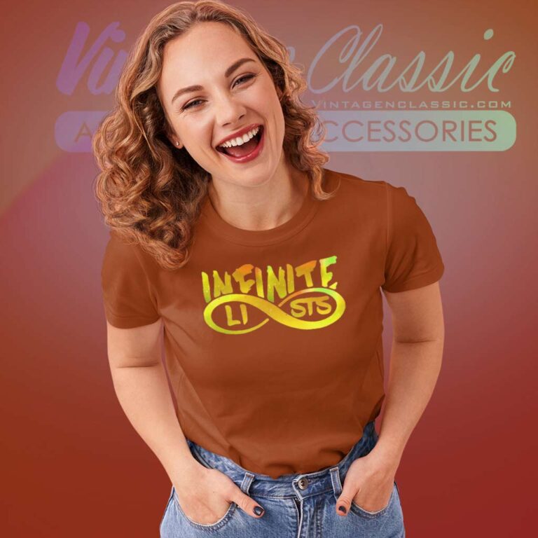 Listes Infinies Gold Logo Galaxy Women TShirt Listes Infinies Gold Logo Galaxy Women TShirt