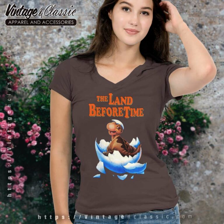 Littlefoot Shirt The Land Before Time V Neck TShirt Littlefoot Shirt The Land Before Time V Neck TShirt