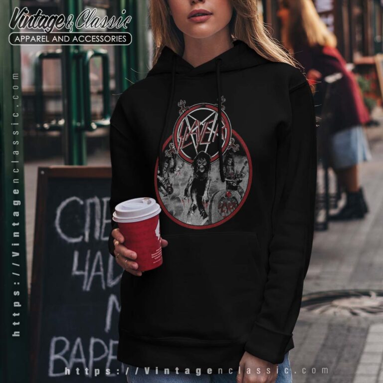 Live Undead Album Cover Slayer Shirt Hoodie Wommen Live Undead Album Cover Slayer Shirt Hoodie Wommen