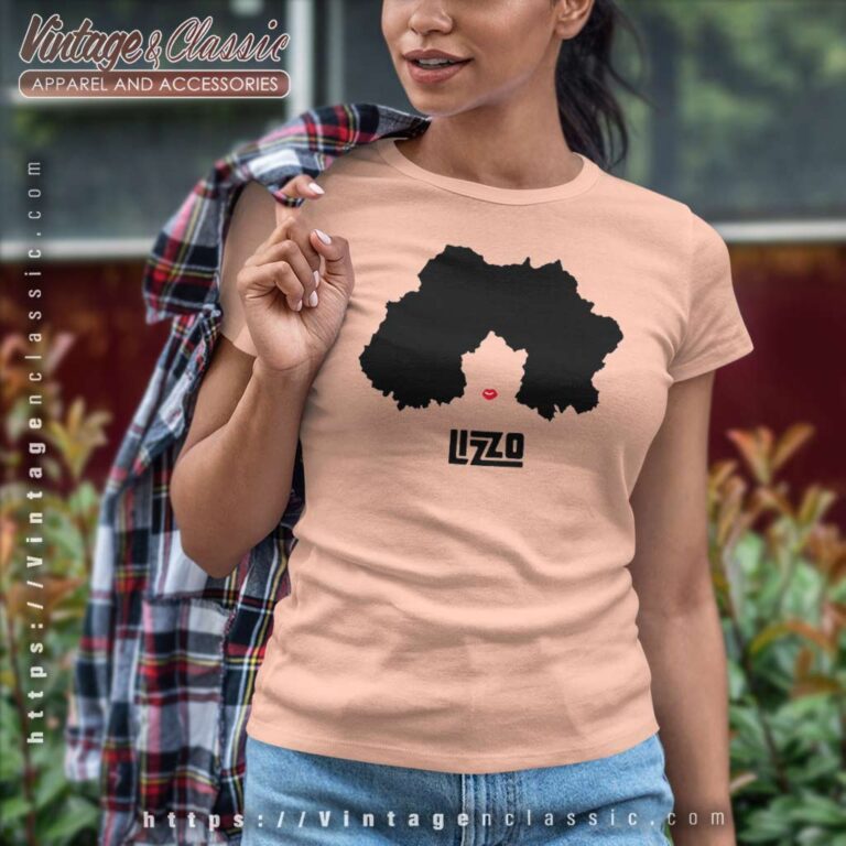 Lizzo Pop Singer Shirt Big Hair Bling Lips Women TShirt Lizzo Pop Singer Shirt Big Hair Bling Lips Women TShirt