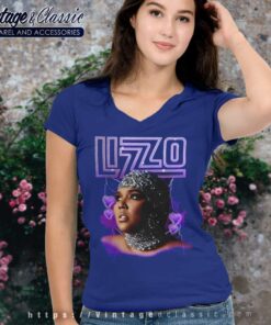 Lizzo Special Hearts Airbrush Mami Shirt V Neck TShirt